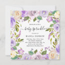 Search for violet baby shower invitations Elegant