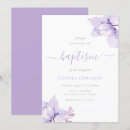 Search for purple baptism invitations Lavender