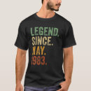 Search for legend since 1983 tshirts Birthday
