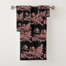 Search for cherry blossom bath towels Black