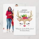 Search for funny reindeer cards Family photo