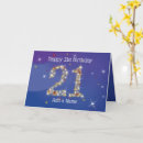 Search for 21st birthday cards Stars