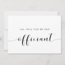 Search for will you be my officiant Black and white