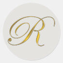 Search for gold r monogram stickers Seals