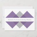 Search for purple and gray wedding invitations Chic