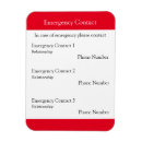 Search for emergency numbers magnets Medical
