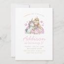 Search for castle birthday invitations Unicorn