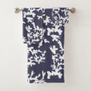 Search for navy blue and coral bathroom accessories Underwater