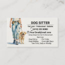 Search for dog walking business cards Watercolor