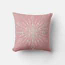 Search for pink snowflake pillows Winter