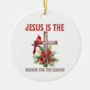 Search for jesus reason for the season ornaments Cross