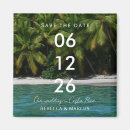 Search for destination wedding save the dates Tropical
