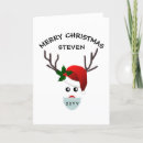 Search for face christmas cards Reindeer