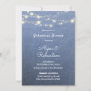 Search for string lights rehearsal dinner invitations Blue