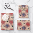 Search for fireworks wrapping paper Red