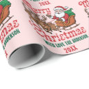 Search for santa claus sleigh wrapping paper Vintage christmas