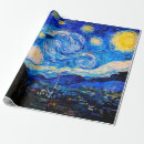 Search for van gogh wrapping paper The starry night