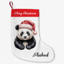 Search for panda christmas stockings Bear