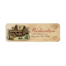 Search for snow scene return address labels Elegant