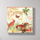 Search for vintage santa claus canvas prints Green