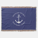 Search for nautical blankets Welcome aboard