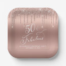 Search for 50th birthday plates Glitter
