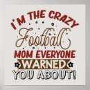 Search for funny football posters Mom