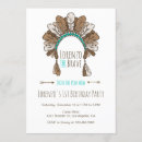 Search for tribal birthday invitations Pow wow