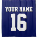 Search for navy blue and white shower curtains Monogrammed