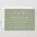 Search for by mail bridal shower invitations Green