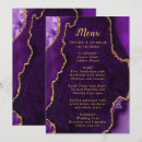 Search for purple and gold menus Reception