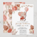 Search for boho elephant baby shower invitations Watercolor floral
