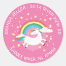Search for magical unicorn glitter stickers Colorful