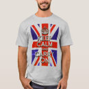 Search for keep calm and carry on tshirts Union jack