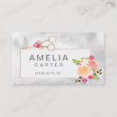 Search for hair cut business cards Floral