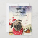 Search for pug christmas cards Funny