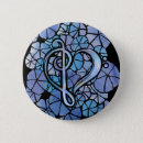 Search for bass clef buttons heart