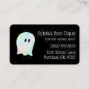 Search for halloween business cards Ghost