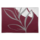 Search for burgundy placemats Leaves