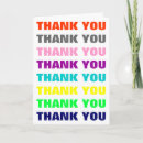 Search for words for a thank you cards Colorful
