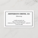 Search for traditional business cards Attorney