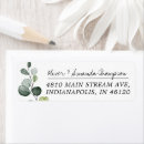 Search for eucalyptus return address labels Rustic branch