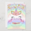 Search for rainbow 1st birthday invitations Pink and gold