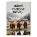 Search for highland cow birthday cards Funny