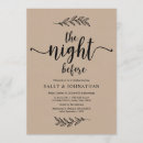 Search for rustic rehearsal dinner invitations Black and white