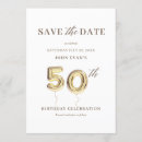 Search for save the date 50th birthday invitations Modern