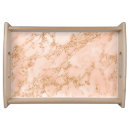 Search for rose gold serving trays marble
