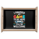Search for video game serving trays Gamer