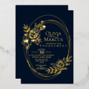 Search for floral circle wedding invitations Modern