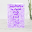 Search for to a special aunt birthday cards Purple